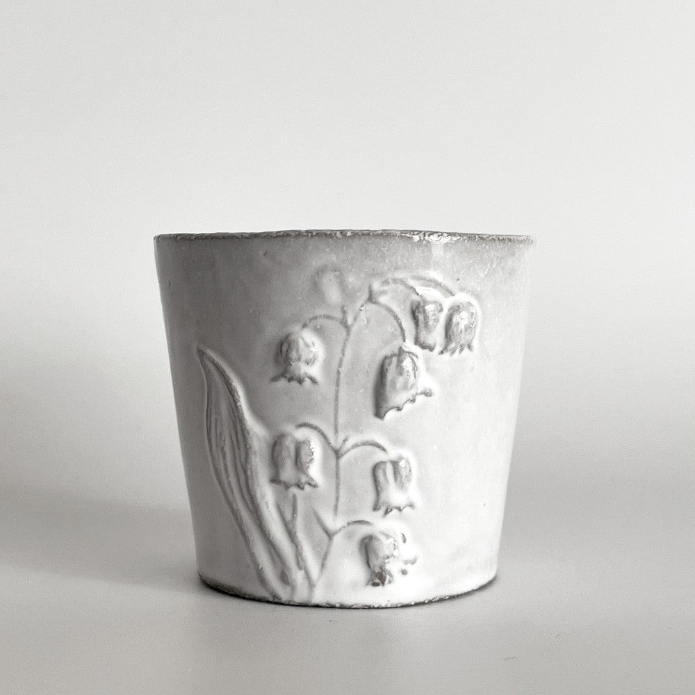 アスティエ・ド・ヴィラット Astier de Villatte フルール Fleurs カップ タンブラー 蝶 スズラン 陶器 フランス A ■