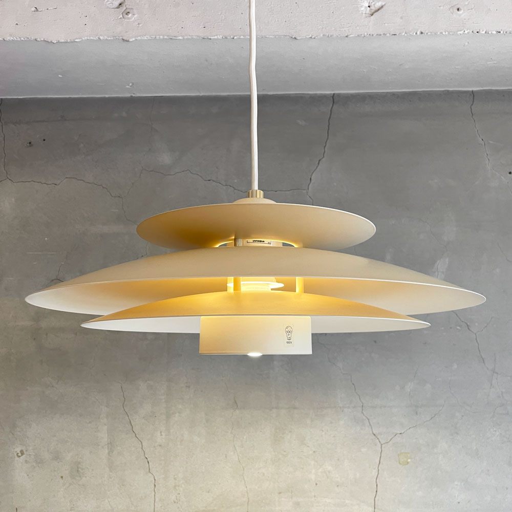 ホーン HORN 4レイヤードシェード ペンダントライト デンマーク ナチュラル ホワイト 北欧照明 廃番 Φ45cm ヤマギワ取扱い ♪