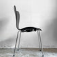 フリッツハンセン Fritz Hansen セブンチェア ダイニングチェア カラードアッシュ ブラック アルネ・ヤコブセン 北欧 デンマーク 定価￥75,680- 美品 B■
