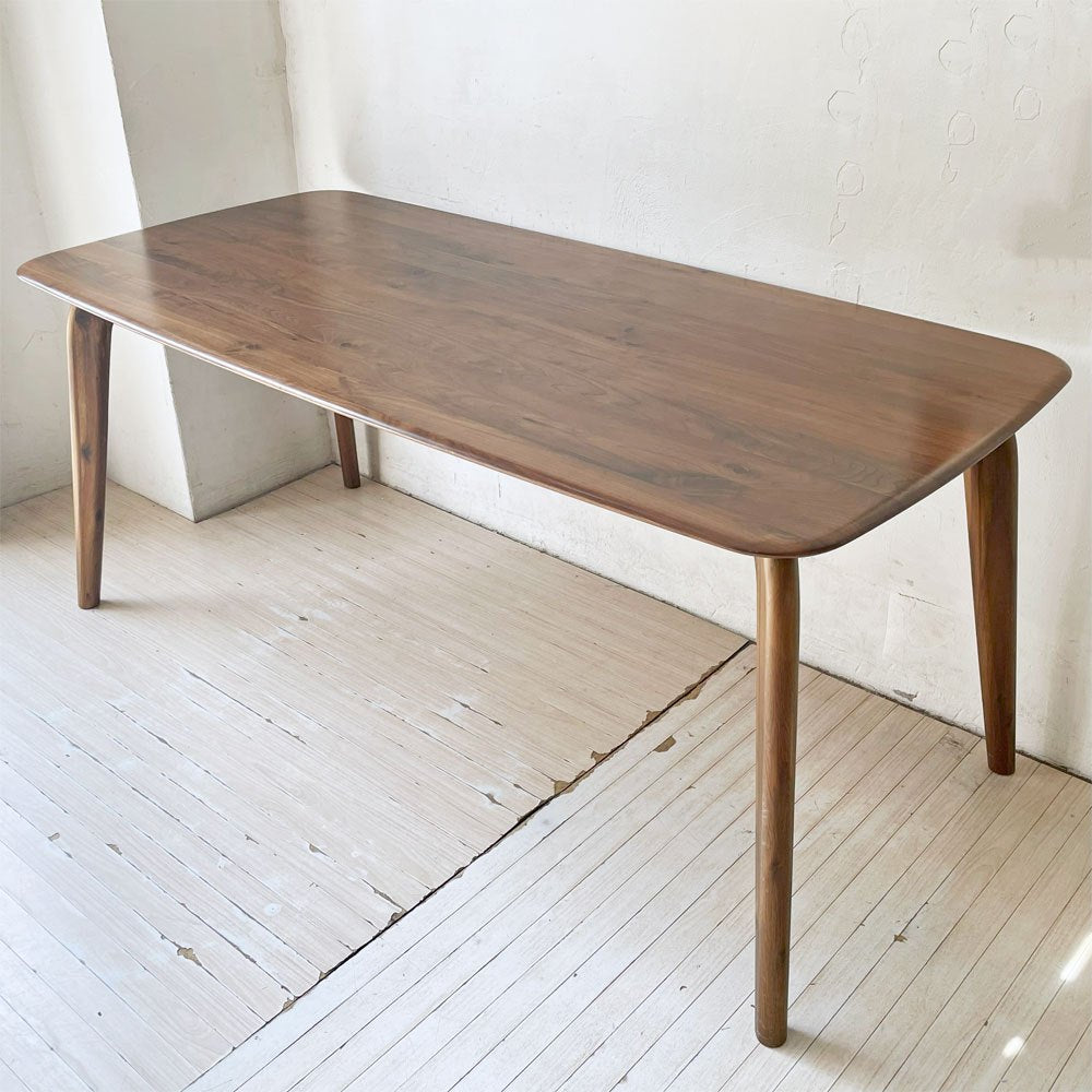 関家具 レジェンド ダイニングテーブル ウォールナット無垢材 北欧テイスト モダンスタイル W165cm 廃盤 ★