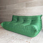 リーンロゼ ligne roset トーゴ TOGO 3Pソファ 3人掛け グリーン Hランク生地 RH-533 撥水加工 ミッシェル・デュカロワ Michel Ducaroy フランス家具 定価￥434,500- ♪