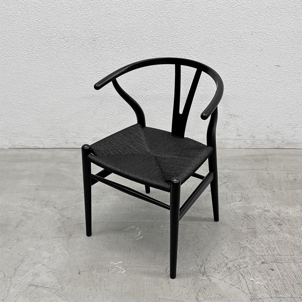 カールハンセン＆サン Carl Hansen & Son CH24 Yチェア ブラックラッカー × ブラックペーパーコード  ハンス・J・ウェグナー オーク材 〓