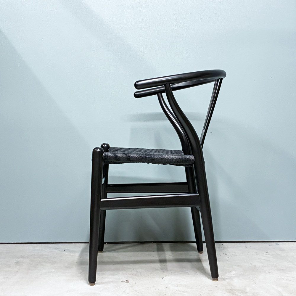カールハンセン＆サン Carl Hansen & Son CH24 Yチェア ブラックラッカー×ブラックペーパーコード ビーチ材 ハンス・J・ウェグナー デンマーク 北欧家具 ◎