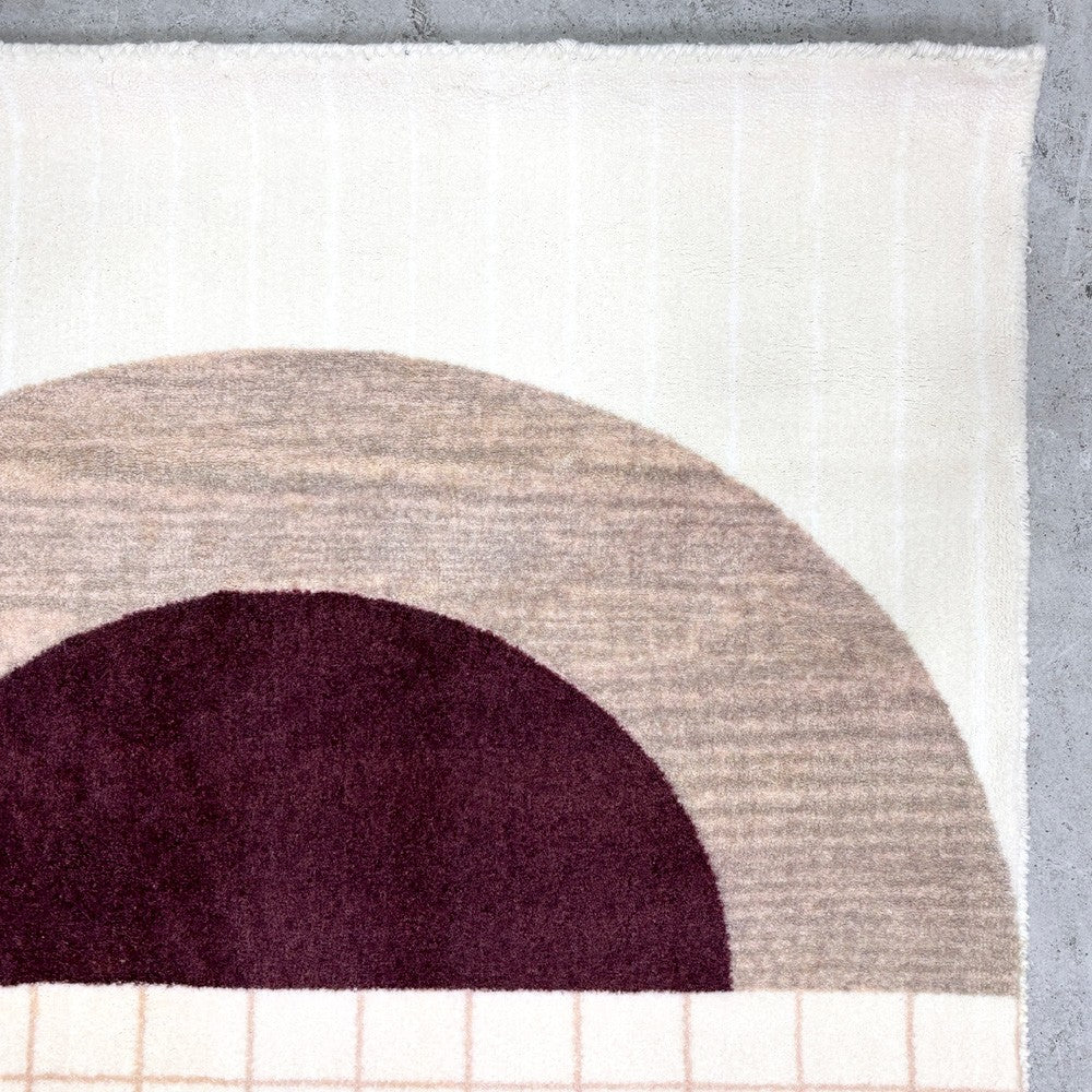 ジャーナルスタンダードファニチャー j.s.F フェアバーン ラグ FAIRBURN RUG ラグマット 手織り 120x160cm ナイロン モダンデザイン 未使用保管品 ●