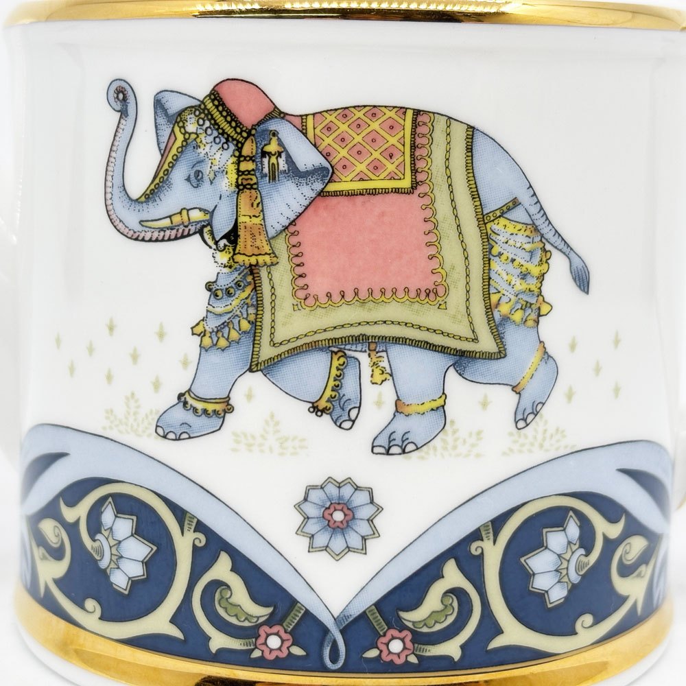 ウェッジウッド WEDGWOOD ブルーエレファント BLUE ELEPHANT ジャパニーズティーポット 英国食器 廃番 ●