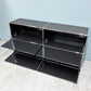 ユーエスエムハラー USMハラー USM Haller モジュラーファニチャー キャビネット シェルフ 2列2段 ドロップダウンドア×4 アントラサイト W152㎝ 参考定価￥351,007- ◎
