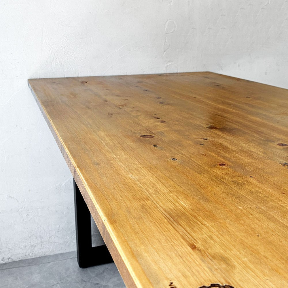 インダストリアルブランチ INDUSTRIALBRANCH ダイニングテーブル W130cm 無垢材 鉄脚 インダストリアル 工業デザイン ★