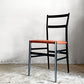 カッシーナ Cassina 699 スーパーレジェーラ SUPERLEGGERA チェア ダイニングチェア ブラックカラー アッシュ材 レザーシート ジオ・ポンティ ■