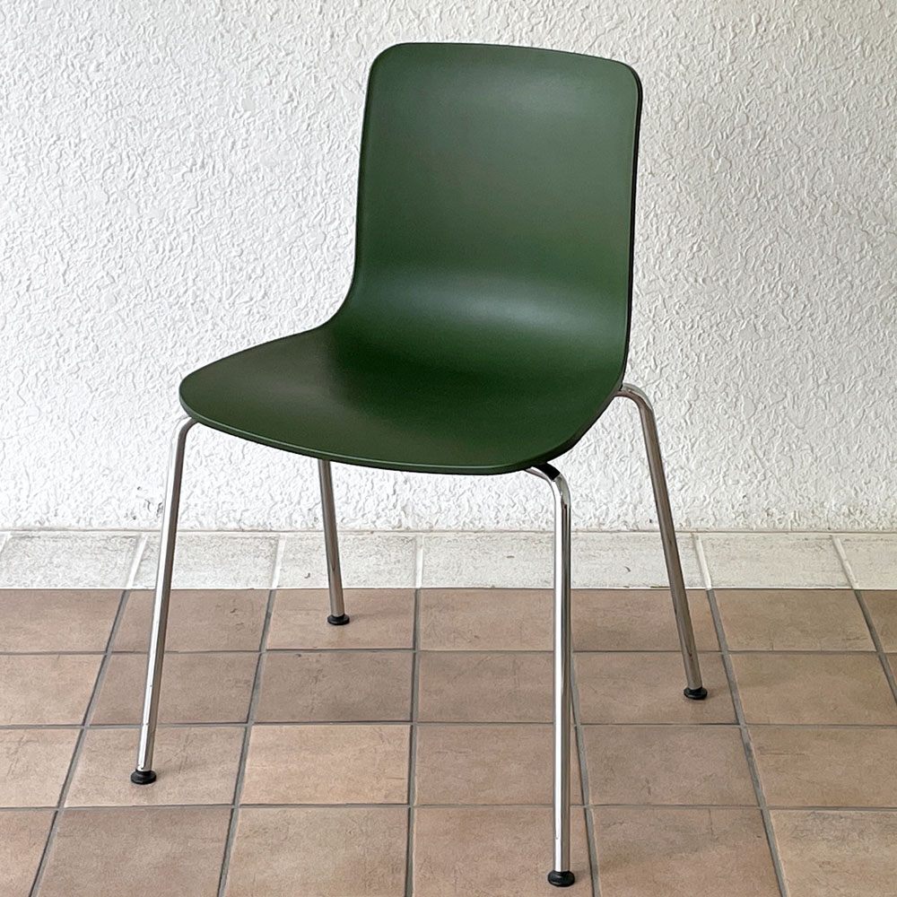 ヴィトラ vitra ハルチューブ HAL Tube サイドチェア ダイニングチェア スタッカブル グリーン ジャスパー・モリソン B ◇