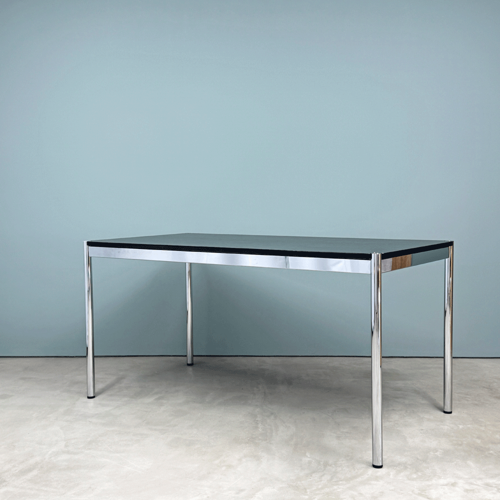 ユーエスエムハラー USMハラー USM Haller モジュラーファニチャー ハラーテーブル ワークデスク オーク材 ブラック アジャスター 高さ調整機能付き スイス ◎