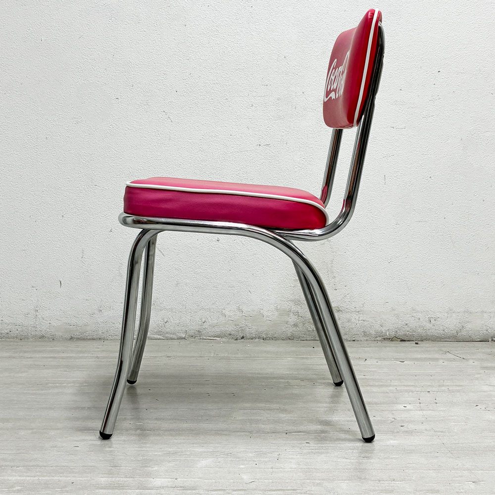 コカ・コーラ Coca Cola コークチェア Coke Chair PJ-105C ダイニング カフェチェア 50sビンテージスタイル 店舗什器 US A ●