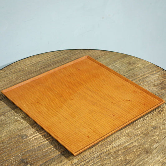 木工房玄 高塚和則 ひとり膳 角型 さくら 33cm ウッドトレイ 現代作家 ◎