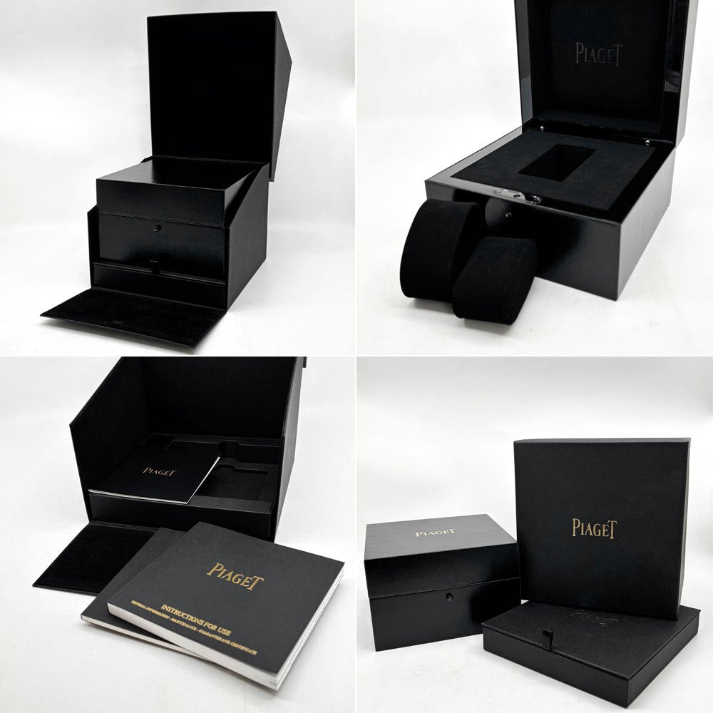 ピアジェ PIAGET 時計 ウォッチボックス ケース 純正ボックス 箱のみ ブラック 冊子付き スイス  D ●