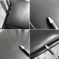 フランスビンテージ French Vintage ステヴァンチェア Stevens Chair モデルC Model C ブラック レザー クッションシート ロベール・マレ＝ステヴァンス 刻印有 A ♪
