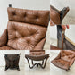BRUNSTAD MOBELFABRIKK バイキングチェア Jim Myrstad ラウンジチェア 1Pソファ 北欧家具 本革 ビンテージ 北欧 ノルウェー ●