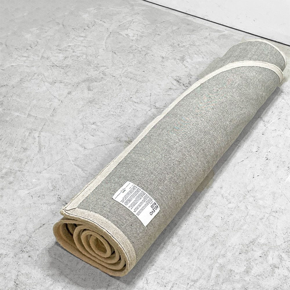 ムート MUUTO レレーヴォ RELEVO ラグマット W240×D170 ニュージーランドウール100％ ハンドメイド ラテックスコート 定価￥207,920- ●