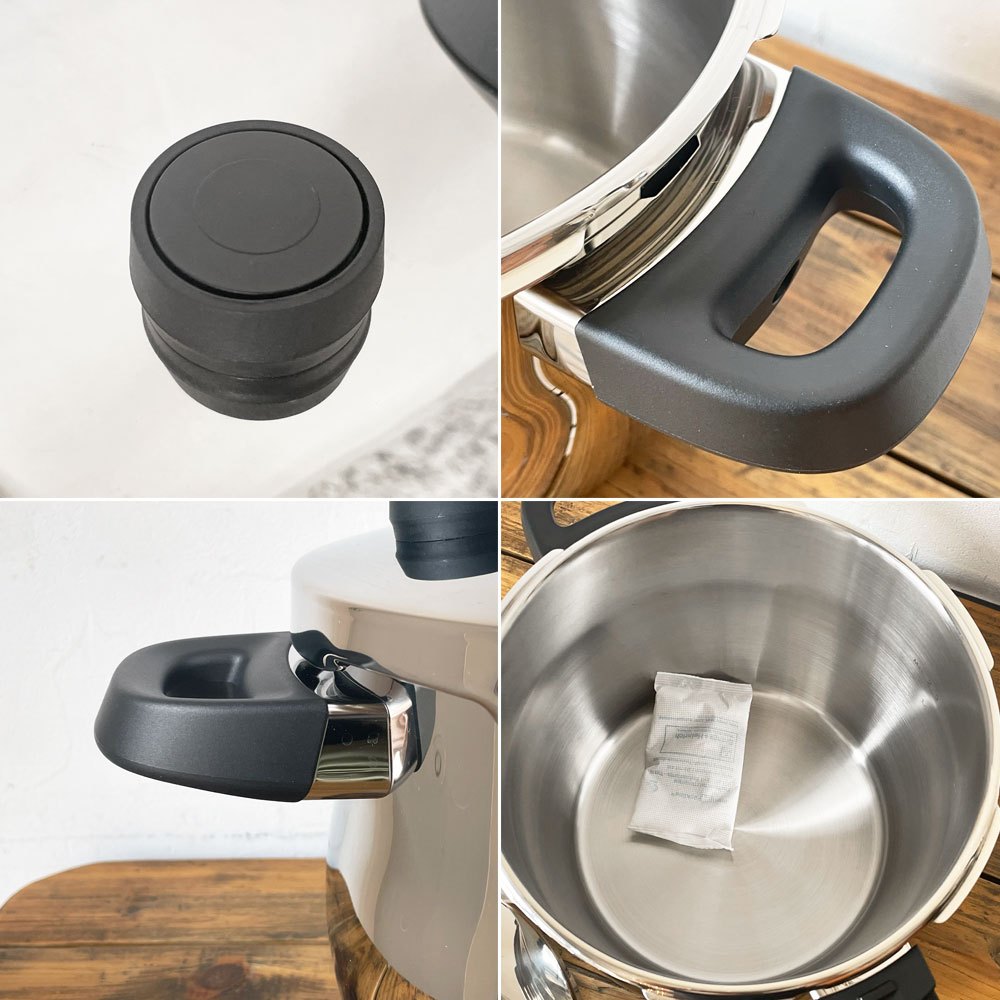 タッパーウェア Tupperware 圧力鍋 プレッシャークッカー Pressure Cooker 6.5L ステンレス ドイツ製 美品 ★
