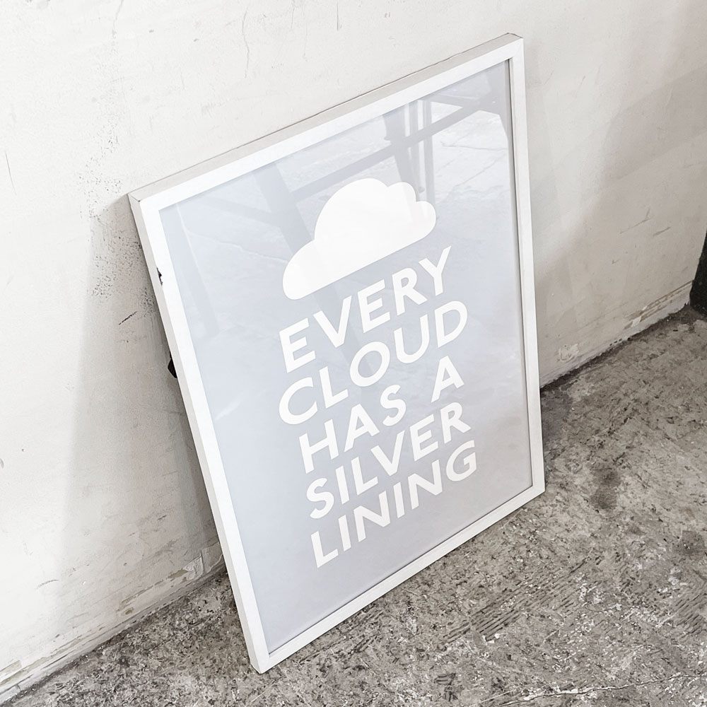 LUCAS&HAYLEY ポスター EVERY CLOUD HAS A SILVER LINING 額装済み 英国製 ■