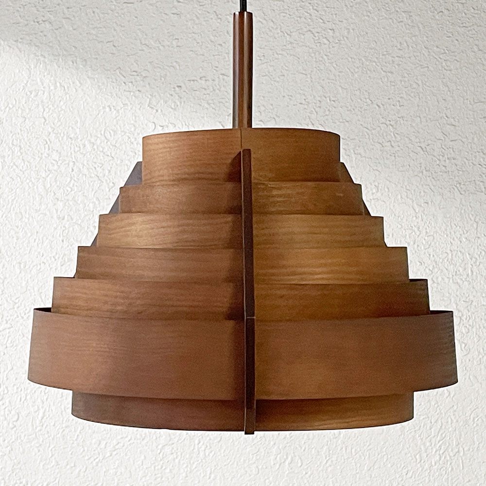 ヤマギワ YAMAGIWA ヤコブソンランプ JAKOBSSON LAMP ペンダントライト 323F-218 パイン材 ダークブラウン ハンス・アウネ・ヤコブソン 北欧照明 スウェーデン ◇