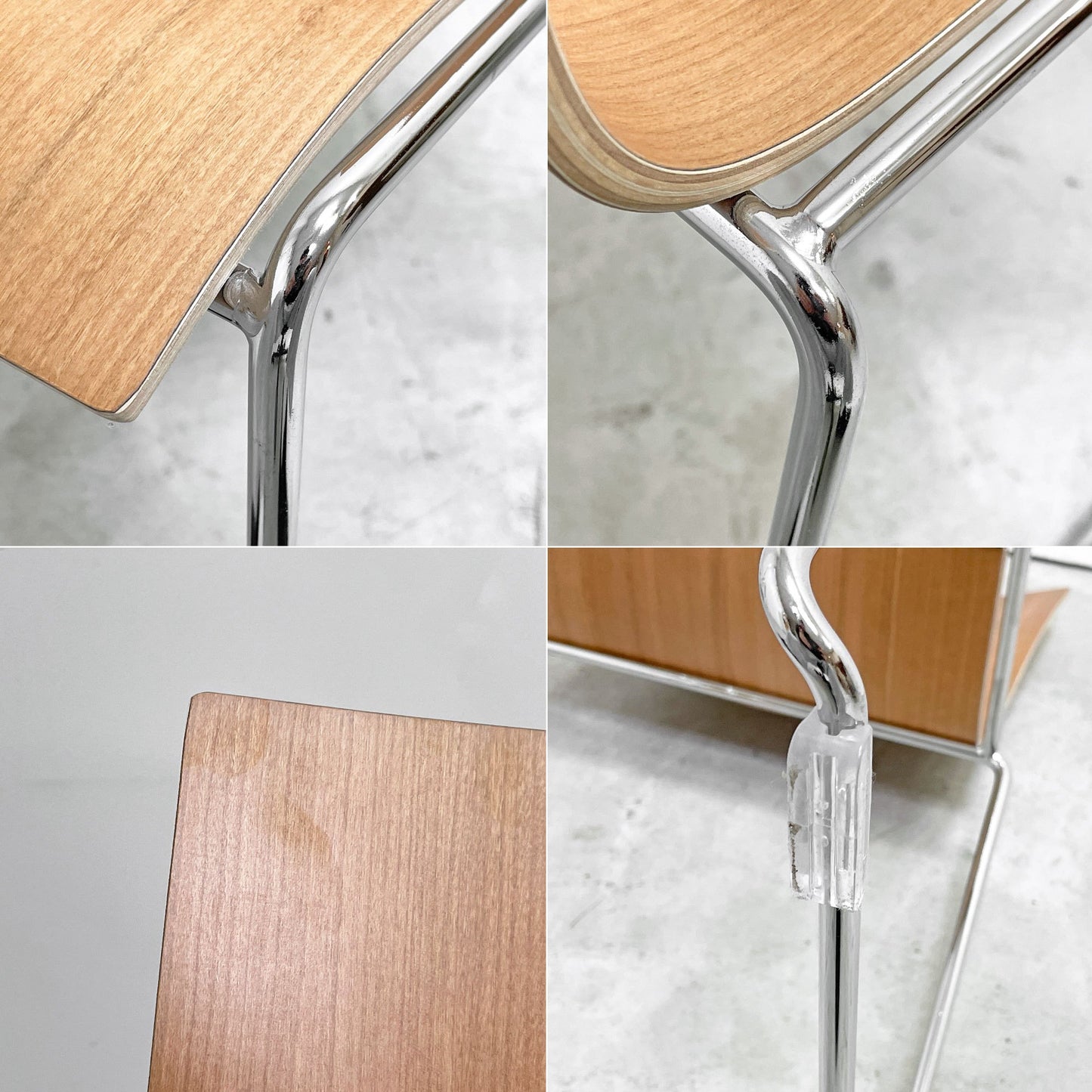 エンゲルブレヒト Engelbrechts チャリック CHAIRIK 107 ダイニングチェア スタッキング そり足 チェリー 未使用品 デンマーク ●