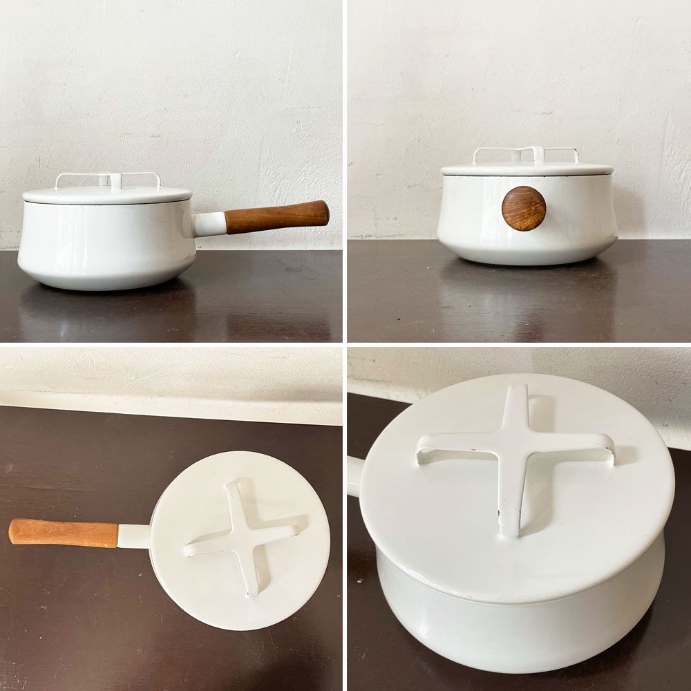 ダンスク DANSK コベンスタイル ホーロー ソースパン 18cm 深型 片手鍋 イェンス・クイストゴー ホワイト 北欧 ★