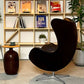 フリッツハンセン Fritz Hansen エッグチェア Egg chair ラウンジチェア エレガンスレザー 本革 ダークブラウン アルネ・ヤコブセン 2016年ソーイングイベントモデル デンマーク 希少 ●