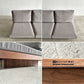 マスターウォール MASTERWAL デニッシュ DANISH SOFA 2シーターソファ 2人掛け W140cm ウォールナット無垢材 ファブリック 新品替えカバー付 合計定価￥484,000- 〓