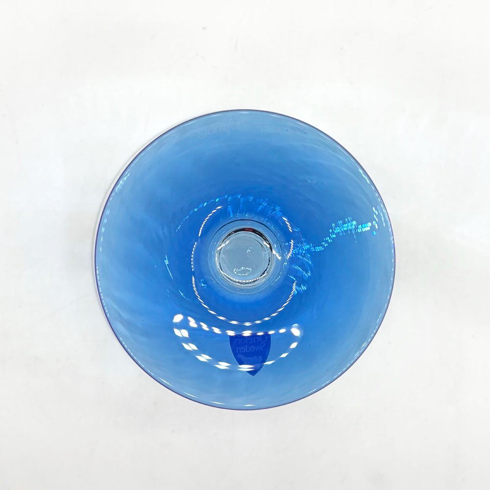 オレフォス Orrefors エイプリルボウル April bowl ガラスコンポート H13cm エリカ・ラーゲルビエルケ 北欧 スウェーデン ●