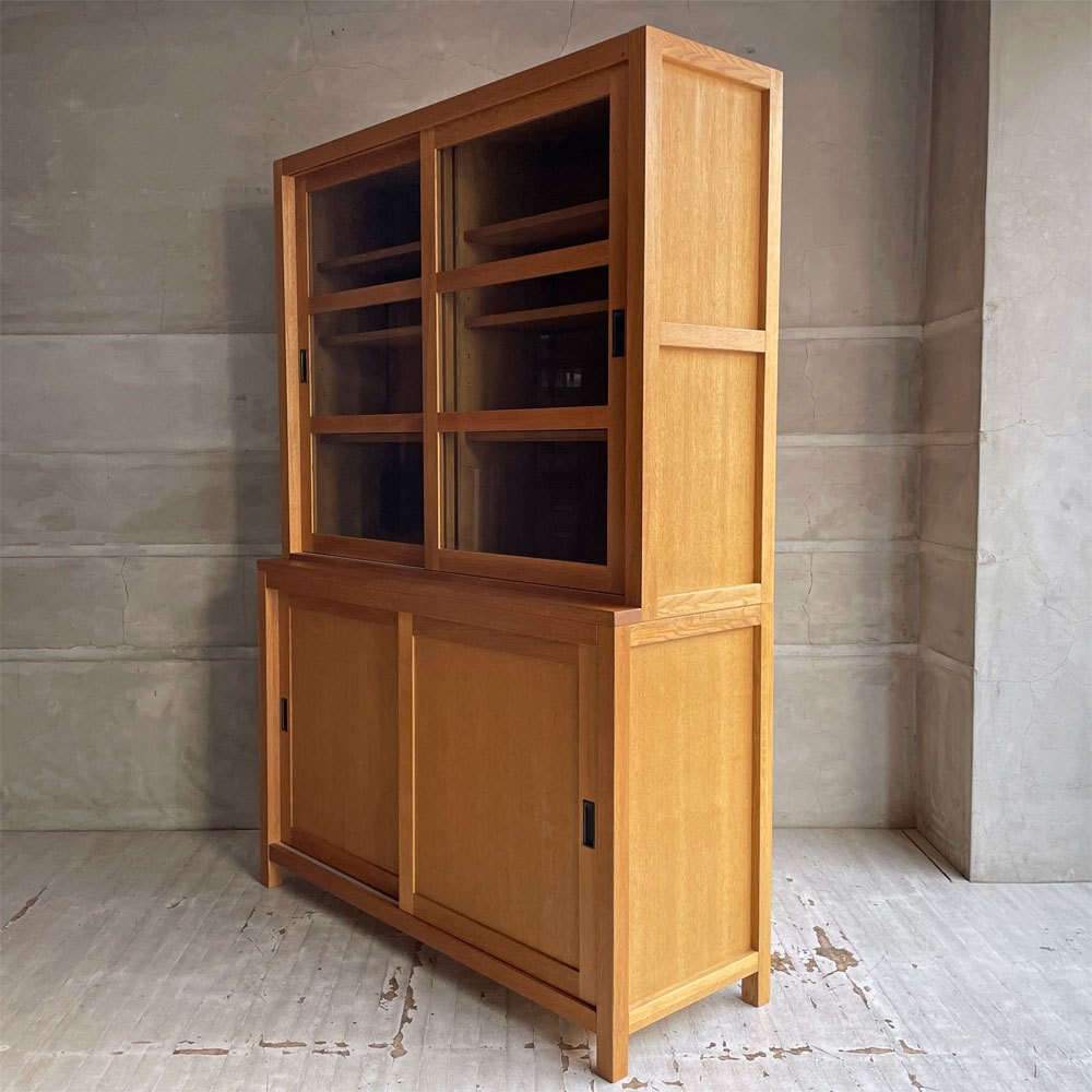 クラッシュゲート CRASH GATE イージーライフ Easy Life テストキャビネット TEST CABINET 食器棚 カップボード ナラ無垢材 廃番 ♪