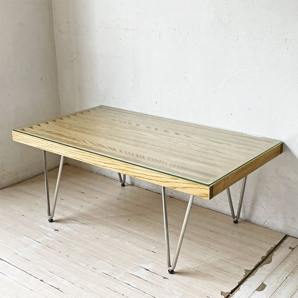 クラッシュゲート CRASH GATE コンフォーム COMFORM イット コーヒーテーブル IT COFFEE TABLE ガラス天板付き 定価57,200円 ★