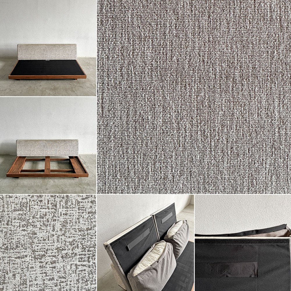 マスターウォール MASTERWAL デニッシュ DANISH SOFA 2シーターソファ 2人掛け W160cm ウォールナット無垢材 ファブリック 新品替えカバー付 合計定価￥509,300- 〓