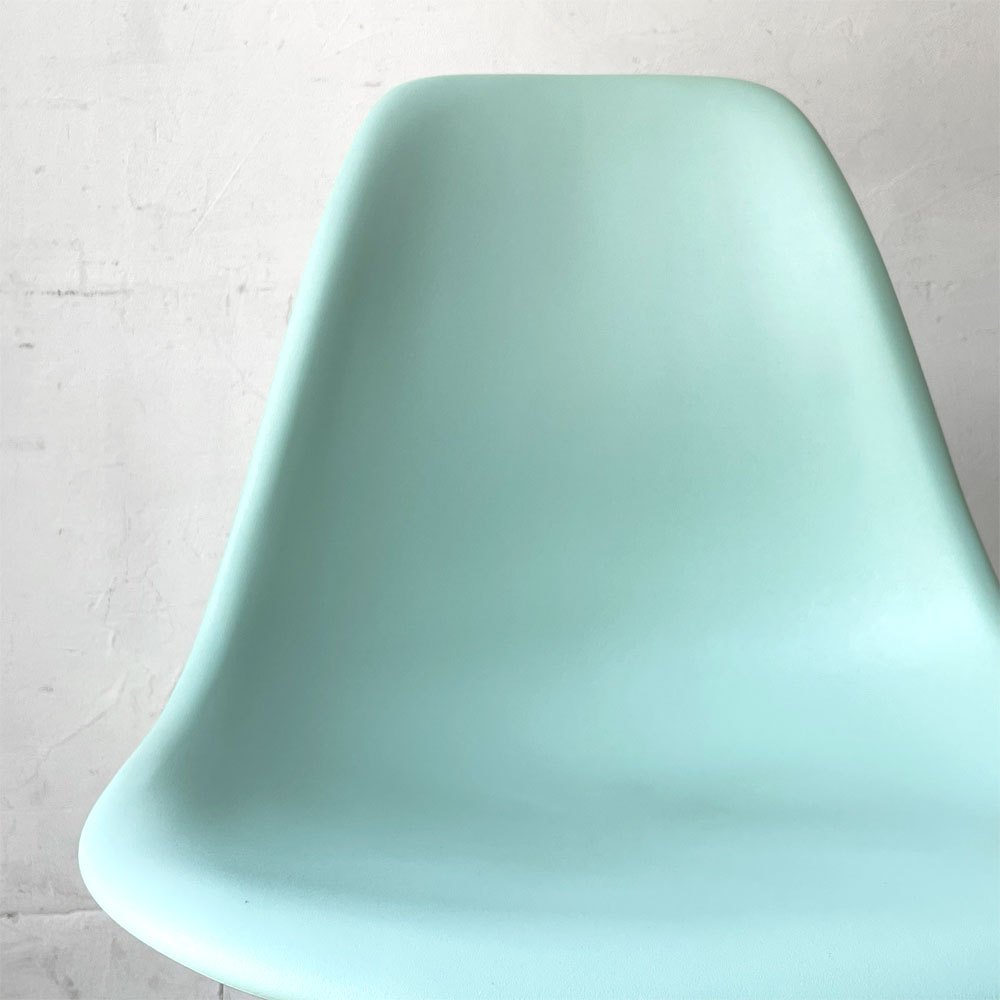 ハーマンミラー HermanMiller サイドシェルチェア アクアスカイ×エボニー ドゥエルレッグ  ポリプロピレン製 イームズ ミッドセンチュリー ★