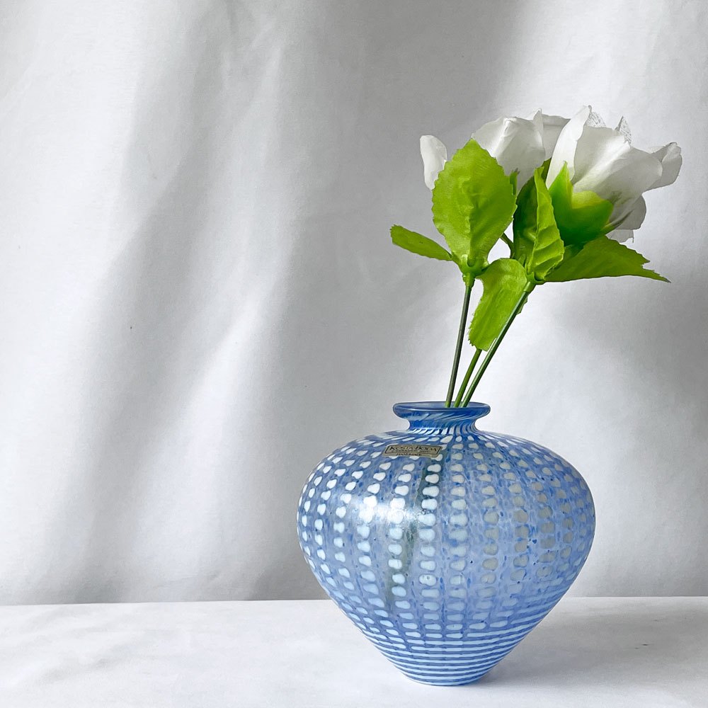コスタボダ KOSTA BODA ミノス Minos 青い花瓶 48436 H11cm ガラス フラワーベース Bertil Vallien 花器 北欧 スウェーデン ◇