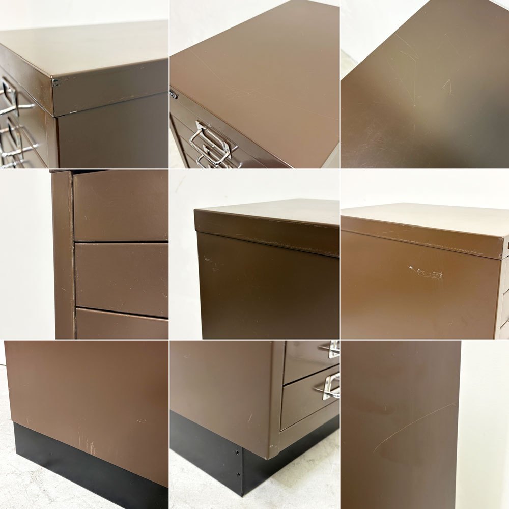 ビスレー BISLEY ベーシック BASIC 39/15 15段ドロワー キャビネット A4サイズ ブラウン トレイ×1 付属 ●