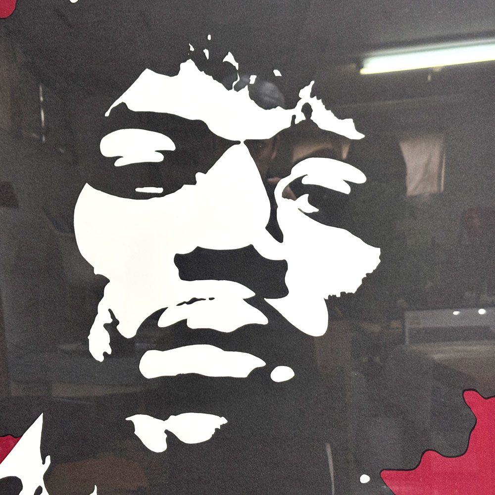 コンラッドリーチ CONRAD LEACH ジミ・ヘンドリックス Jimi Hendrix シルクスクリーン アートフレーム ポスター ポップアート 65/100 希少 56×69.5cm(スクリーンサイズ) 額装品 A ●