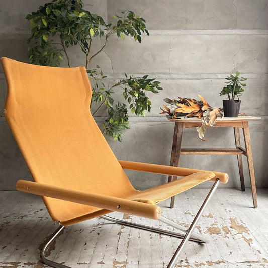 藤栄 FUJIEI ニーチェア エックス Ny chair X rocking フォールディングチェア ロッキング ナチュラル 新居猛 MoMA ♪