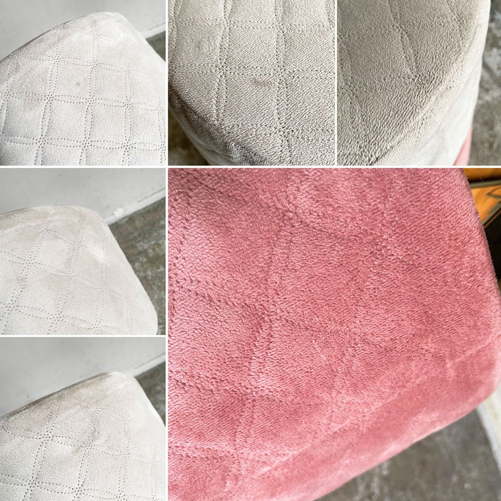 フランフラン Francfranc ジェム スツール Φ35cm グレー×ピンク モダンデザイン ■