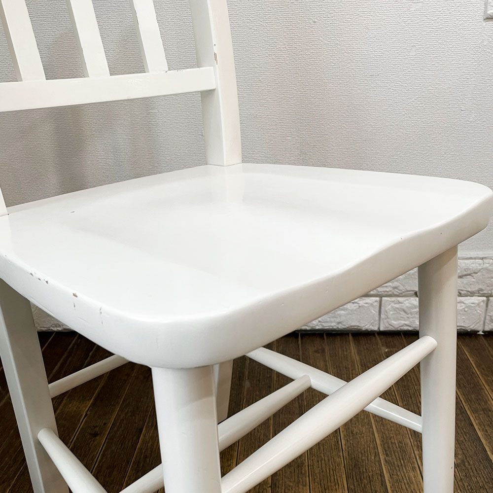 モモナチュラル MOMO Natural ランド LAND チェア ダイニングチェア ホワイトペイント カントリースタイル ◎