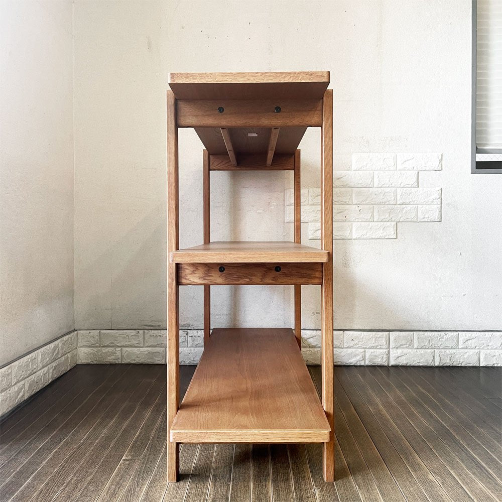 ウニコ unico アッタ ATTA SHELF シェルフ オープンシェルフ W120cm ミッドセンチュリーモダンスタイル 定価￥69,300- 廃番 ◎