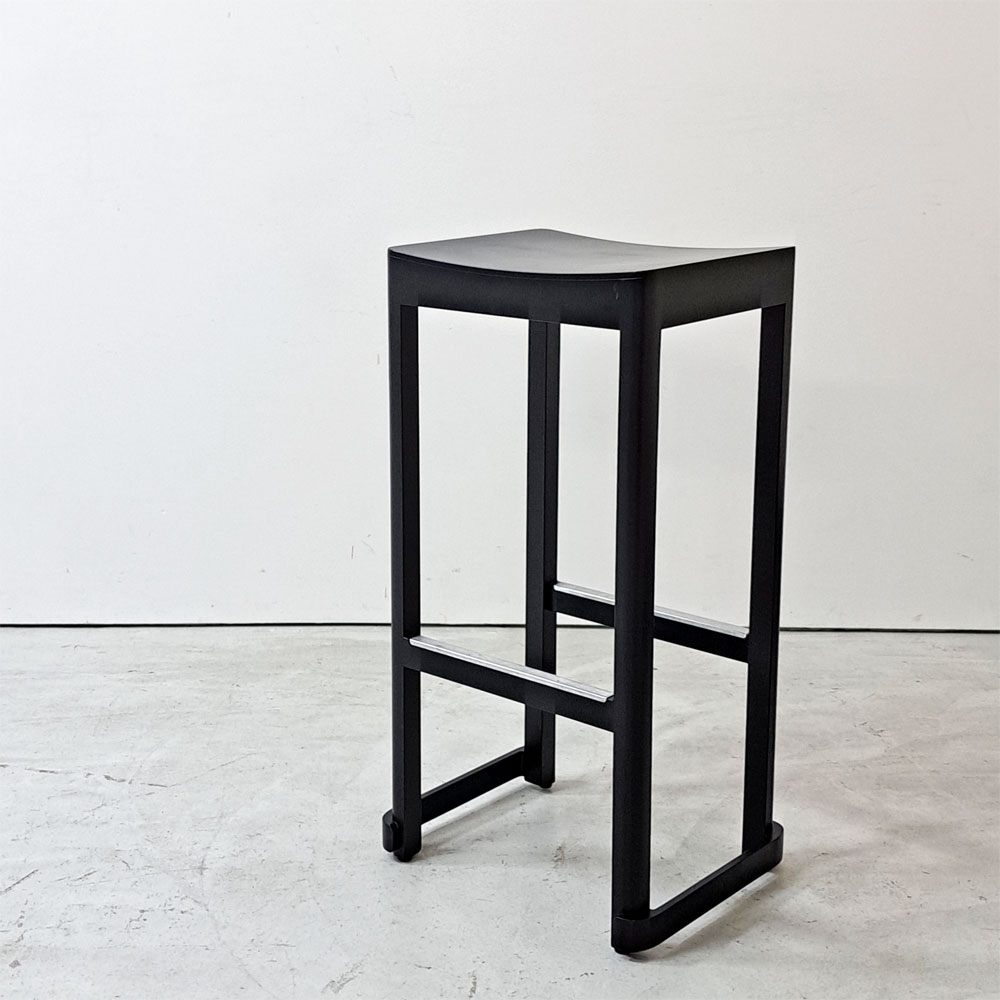 アルテック artek アトリエ バースツール Atelier Bar Stool H75cm ビーチ材 ブラックラッカー仕上げ タフ スタジオ TAF Studio スウェーデン 北欧家具 A ●