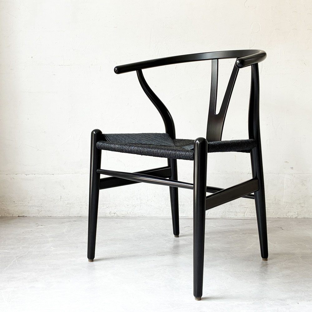 カールハンセン＆サン Carl Hansen & Son CH24 Yチェア ブラックラッカー×ブラックペーパーコード ビーチ材 ハンス・J・ウェグナー デンマーク 北欧家具 ★