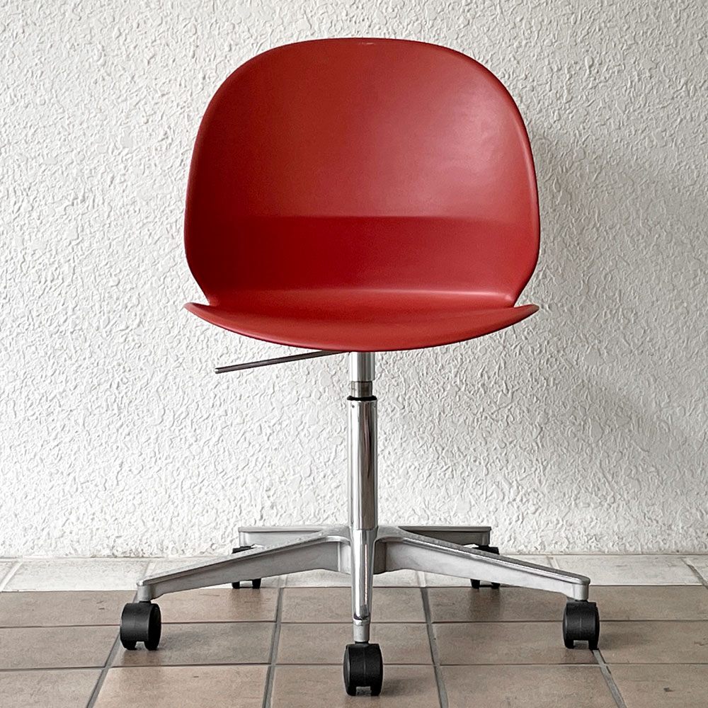フリッツハンセン Fritz Hansen エヌゼロツー N02 リサイクルチェア キャスターチェア デスクチェア ダークレッド 佐藤オオキ nendo 参考定価￥91,080- ◇