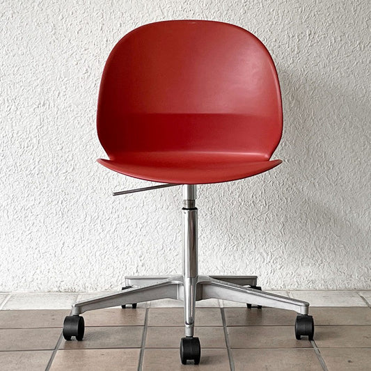 フリッツハンセン Fritz Hansen エヌゼロツー N02 リサイクルチェア キャスターチェア デスクチェア ダークレッド 佐藤オオキ nendo 参考定価￥91,080- ◇