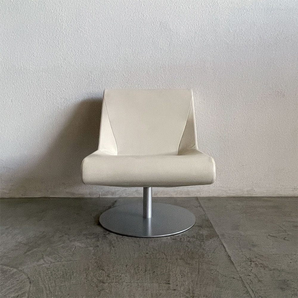 カッシーナイクスシー Cassina ixc. ブーメラン プリュス ラウンジ スウィベル チェア BOOMERANG PLUS グエナエル・ニコラ 希少廃番モデル 38.5～40.7万円の品 C 〓