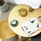 アルテック artek テーブル TABLE 90B ダイニングテーブル バーチ材 ナチュラルラッカー天板 Φ75cm アルヴァ・アアルト フィンランド 北欧家具  ●