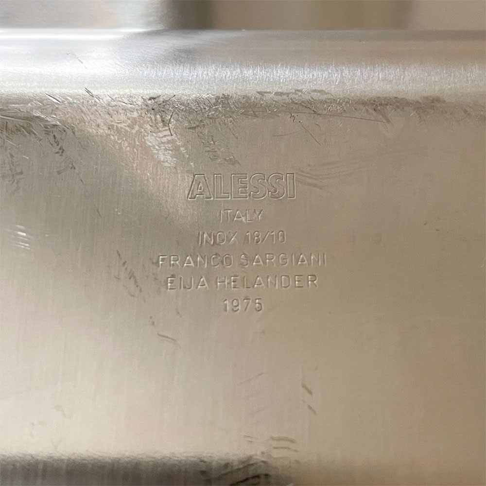 アレッシィ ALESSI プログラマ Programma 8 ステンレストレイ 52.5×30cm フランコ・サルジャーニ & エイヤ・ヘランダー イタリア 廃番 B ◎