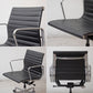 ハーマンミラー Herman Miller イームズアルミナムグループチェア マネージメントチェア アルミバフベース ガス圧昇降仕様 5本脚 キャスタータイプ 本革 イームズ D ●