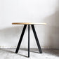 かなでもの KANADEMONO ザ・カフェテーブル THE CAFE TABLE Black Steel 4pin ラウンド Φ80cm リノリウム天板 ■