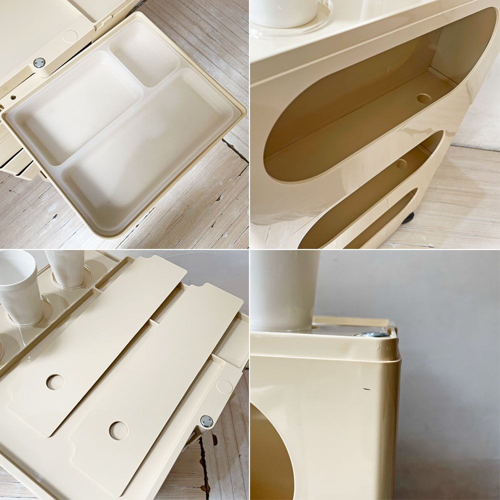 ビーライン B-LINE ボビーワゴン BOBY WAGON 日本限定色ベージュ 別売りコップ×3＆アクリルトレー、インナートレー ジョエ・コロンボ ★
