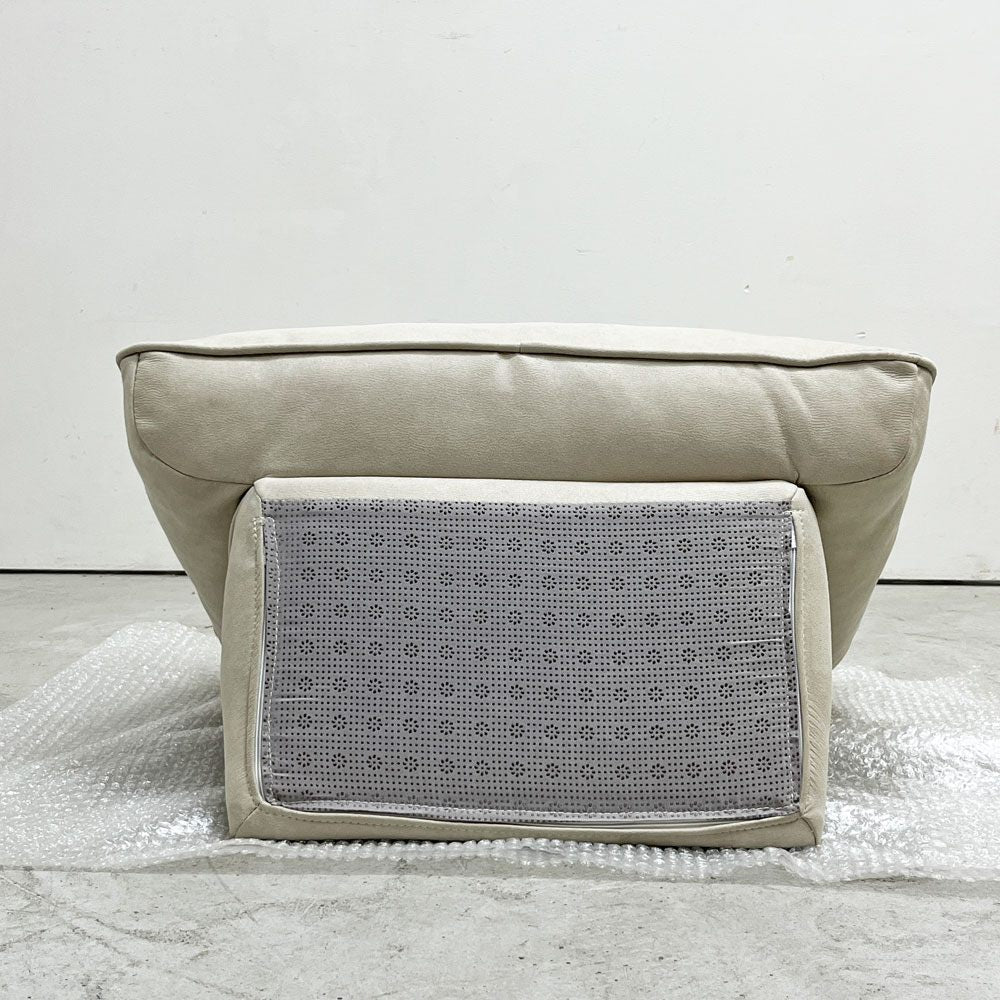 リラックスフォーム RELAX FORM アルフレード ALFREDO ソファ 背クッション 置き型クッション プラチナグレー レザーテックス 関家具 ロータイプ H42cm 展示品 B ●